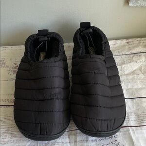 Eddie Bauer Black Quilted Kids Slippers